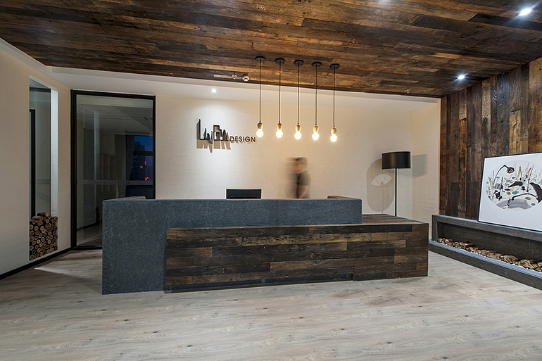 前臺(tái)背景墻展示